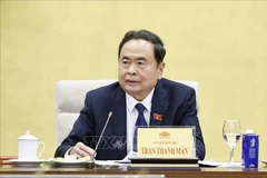 NA Chairman Tran Thanh Man speaks at the meeting (Photo: VNA)