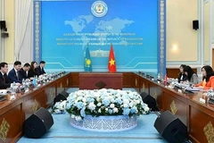 An overview of the Vietnam-Kazakhstan political consultation on March 3 (Photo: VNA)