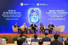 Delegates at the high-level debate within the Signing Ceremony and the High-Level Conference of the United Nations Convention against Cybercrime in Hanoi on October 26, 2025. (Photo: VNA)