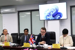 William Lawrenson (second, right), British Deputy Consul General and head of Trade and Investment in Ho Chi Minh City, addresses the meeting (Photo: VNA)