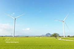 The Dam Nai wind farm in Thuan Bac commune, Khanh Hoa province (Photo: VNA)