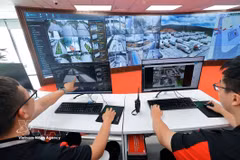 A transport management system at the Viettel Logistics Park (Photo: VNA)