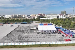 An overview of the Tan Cang – Moc Bai inland container depot (Phase 1) in Tay Ninh province (Photo: VNA)