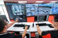 A transport management system at the Viettel Logistics Park (Photo: VNA)