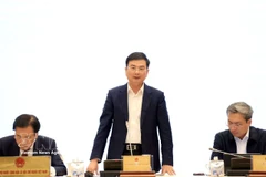 Deputy Governor of the State Bank of Vietnam Pham Thanh Ha answers reporters’ questions. (Photo: VNA)