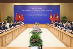 The 17th meeting of the Vietnam – China Steering Committee for Bilateral Cooperation takes place in Hanoi on March 17. (Photo: VNA)