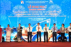 The opening ceremony of the East-West Economic Corridor International Trade, Tourism and Investment Fair 2026 (EWEC-Da Nang 2026) on August 12 (Photo: VNA)