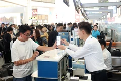 Noi Bai airport records busiest day on February 22 as Tet holiday ends. (Photo: VNA)