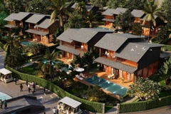 An illustration of tte second phase of Mikazuki Japanese Resorts & Spa project in Da Nang city after completion (Photo: VNA)