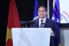 Prime Minister Pham Minh Chinh speaks at the Vietnam – France business forum in Paris on June 11, 2025. (Photo: VNA)