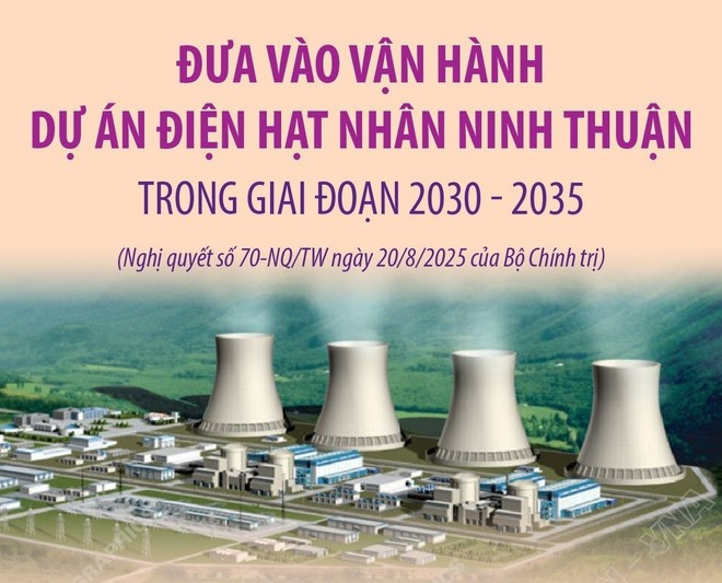 The Ninh Thuan nuclear power project is expected to go into operation in the 2030-2035 period. (Photo: VNA) du-an-dien-hat-nhan-ninh-thuan-trong-giai-doan-2030-2035-2.jpg