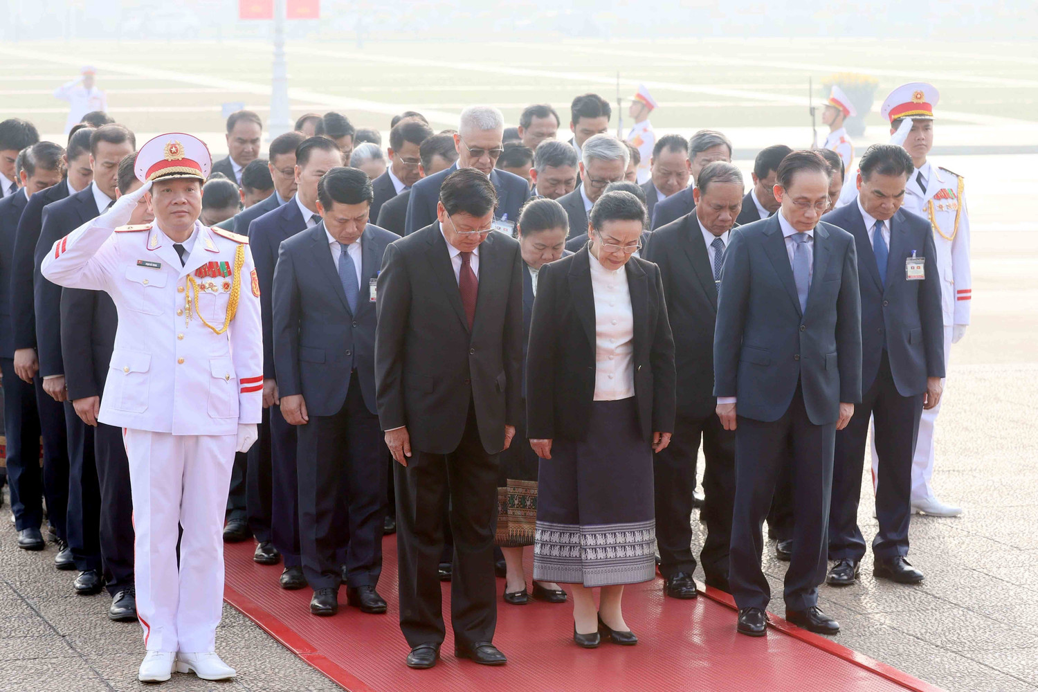 Top Lao leader pays tribute to President Ho Chi Minh | Vietnam+ ...