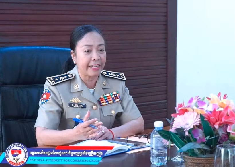 Deputy General Secretary of the National Authority for Combating Drugs of Cambodia, General Chey Beaupha. (Photo: VNA)