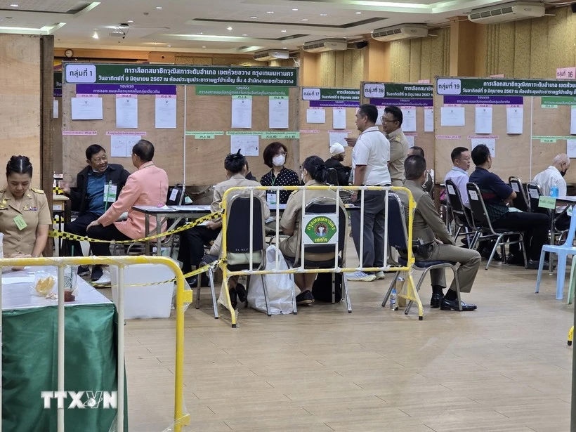 A Senate election station in Bangkok, Thailand. (Photo: VNA) 