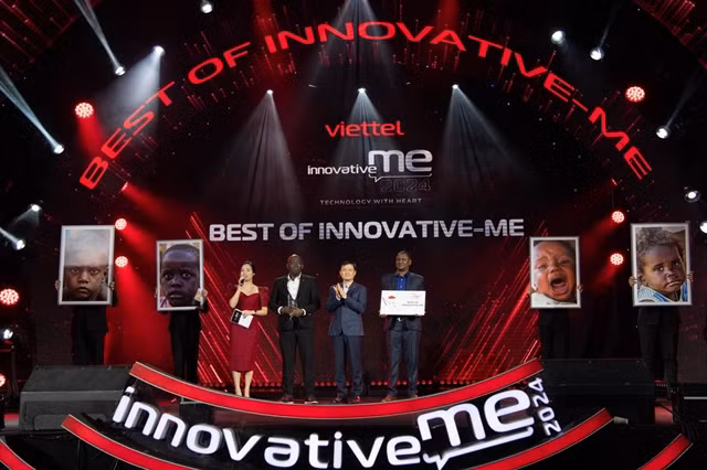 The highest award this year, Best of Innovative-me 2024, belongs to the Lumitel human resources group, the Viettel brand in Burundi. (Photo courtesy of Viettel)