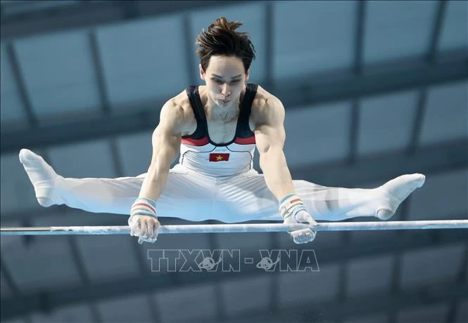 Athlete Dinh Phuong Thanh (Photo: VNA)