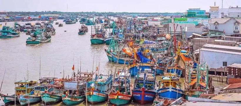Fishing boats anchor in the Ca Mau fishery port in the southernmost province of Ca Mau (Photo: VNA)