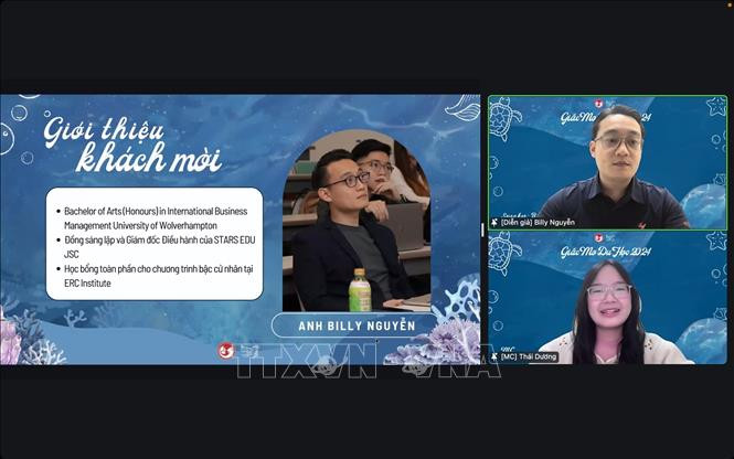 At the online event (Photo: VNA)