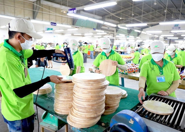 At a wood processing factory in HCM City (Photo: VNA)