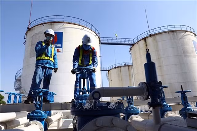 A petroleum storage system of PVOil in Thai Binh Province. (Photo: VNA)