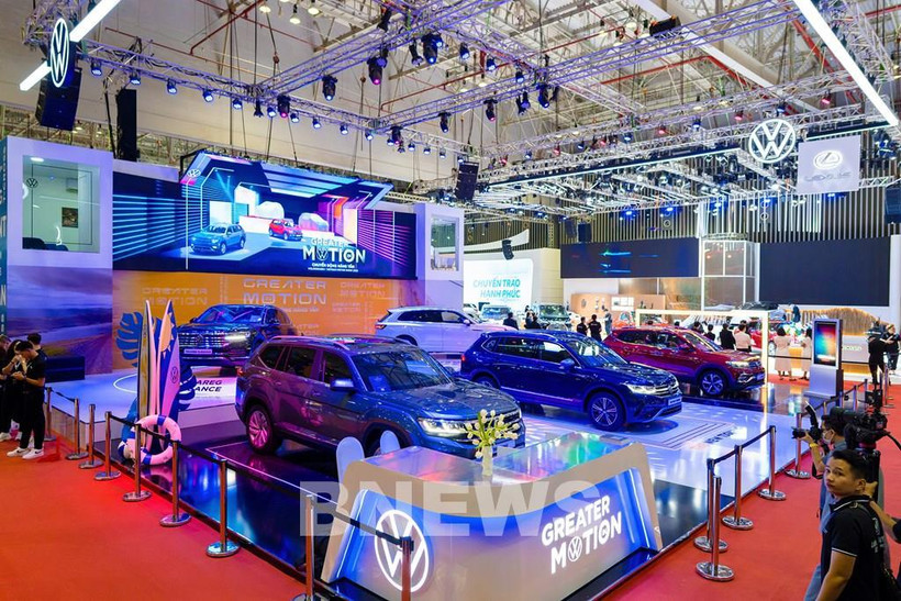 Volkswagen's booth at Vietnam Motor Show 2022 (Photo: VNA)