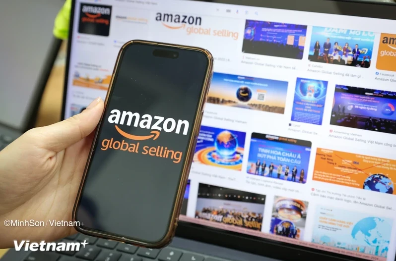 Illustrative image. Over the past five years, the number of products sold by Vietnamese sellers through cross-border e-commerce platforms like Amazon has increased significantly. (Photo: VietnamPlus)