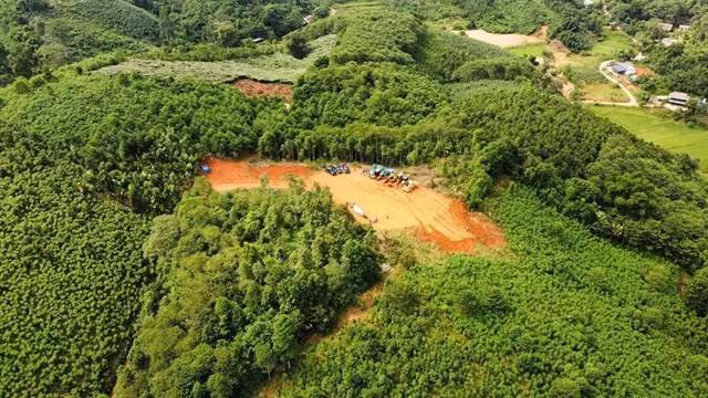 A resettlement area for local residents in Lang Nu village, which was swept away by flash floods during Typhoon Yagi in Lao Cai. (Photo: VNA)