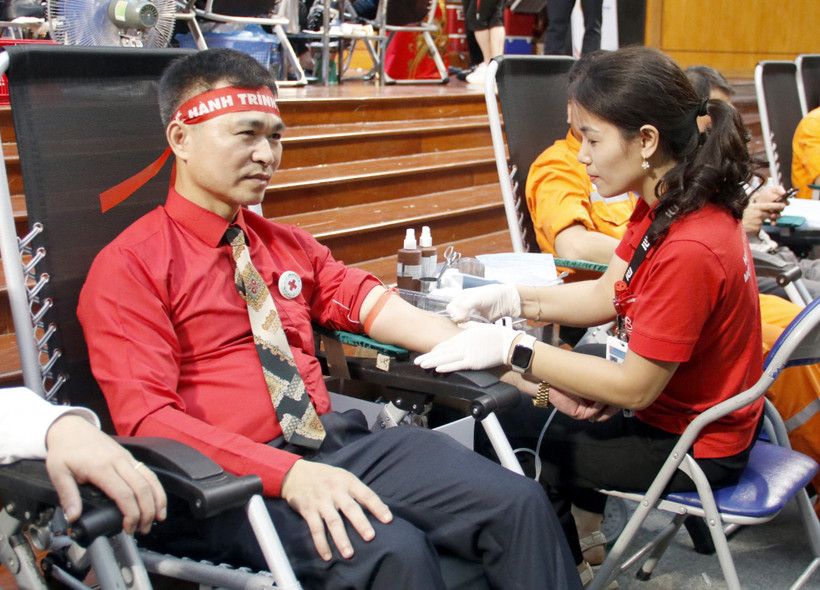 At a blood donation event. (Photo: VNA)
