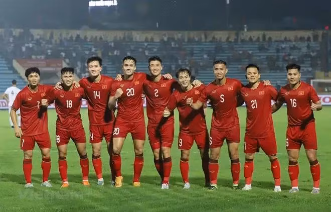 Vietnamese men's football is set to enter the top eight in Asia and qualify for World Cup. (Photo: VNA)