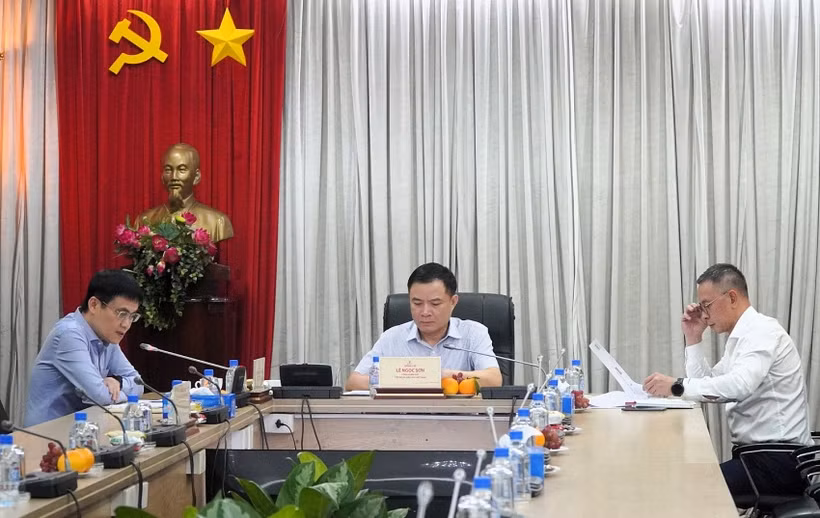 Petrovietnam General Director Le Ngoc Son chairs the online meeting on the group’s implementation of digital initiatives on Enterprise Resource Planning (ERP) system on August 2. (Photo: pvn.vn)