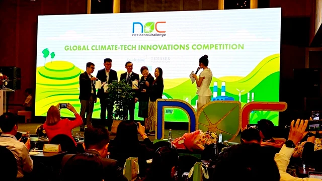 The annual Net Zero Challenge contest seeks to find technological solutions for climate change in Vietnam. (Photo: VNA)