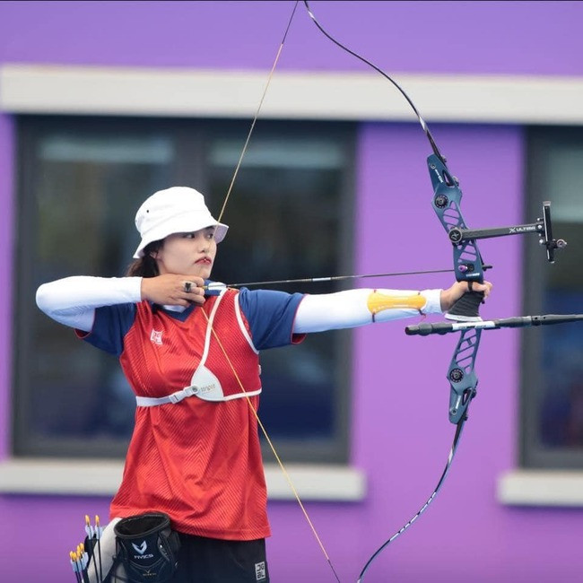 Female archer Do Thi Anh Nguyet (Photo: VNA)