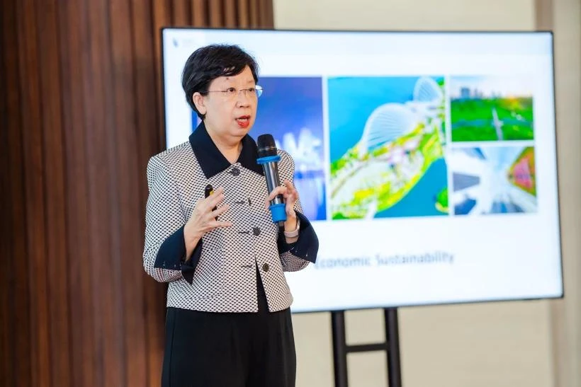 Professor Lily Kong, President of the Singapore Management University (Photo: VietnamPlus)