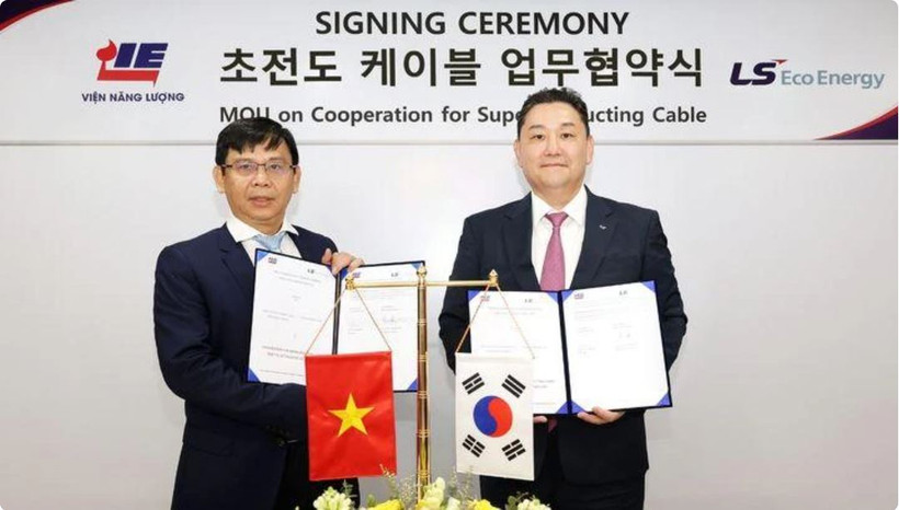 At the signing ceremony. (Photo: VNA)