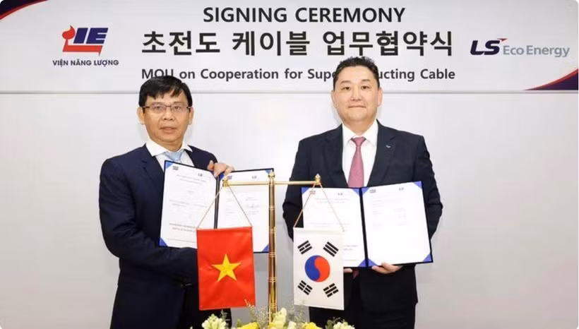 At the signing ceremony. (Photo: VNA)