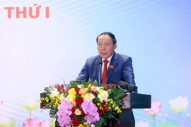 Minister of Culture, Sports and Tourism Nguyen Van Hung at the press conference in Hanoi on October 13 (Photo: VNA)
