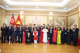 Party General Secretary To Lam and a high-ranking Vietnamese delegation visit the Vietnamese Embassy in the Democratic People’s Republic of Korea on October 10. (Photo: VNA)