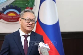 Lao Minister of Foreign Affairs Thongsavanh Phomvihane in an interview granted to the Vietnam News Agency (Photo: VNA)