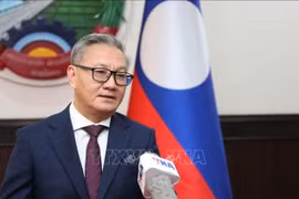 Lao Minister of Foreign Affairs Thongsavanh Phomvihane in an interview granted to the Vietnam News Agency (Photo: VNA)