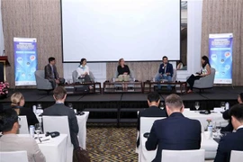 The plenary session of the international forum “Connecting the Europrean Tech Business Offer with Vietnam’s Digital Future” (Photo: VNA)