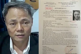 Doan Bao Chau is indicted on making, storing, disseminating or spreading information, documents and materials aimed at opposing the State of the Socialist Republic of Vietnam. (Photo: cand.com.vn)