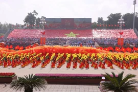 Ba Dinh Square adorned with flowers and red flags as Vietnam commemorates its National Day on September 2.(Photo: VNA)
