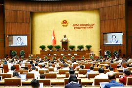At the 15th National Assembly's 9th session (Photo: VNA)