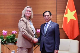 Deputy Prime Minister Bui Thanh Son (R) and Lina Hansen, State Secretary for Trade and Investments at Denmark’s Ministry of Foreign Affairs. (Photo: VNA)