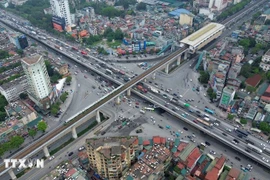 Hanoi is accelerating the construction of its urban railway projects. (Photo: VNA)