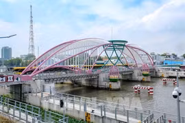 A flood prevention work put in operation since 2024 under Project 3. (Photo: VNA)