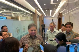 Coordinating Minister for Economic Affairs, Airlangga Hartarto, recently issues a statement in Jakarta. (Photo: Antara)