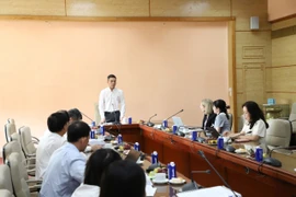 The meeting of the appraisal council to consider the proposal from the Australian Council on Healthcare Standards (Photo: suckhoedoisong.vn)