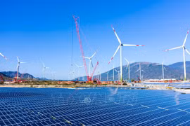 A renewable energy project of the Trung Nam Group in Khanh Hoa province (Photo: VNA)