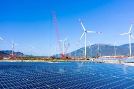 A renewable energy project of the Trung Nam Group in Khanh Hoa province (Photo: VNA)